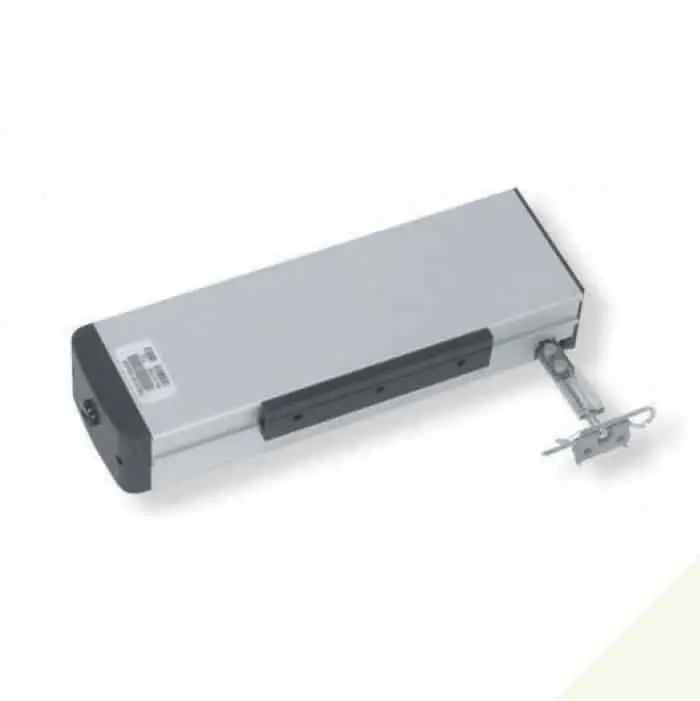 Attuatore Micro 02 Mingardi per finestra, elettrico a catena, corsa regolabile 250-365 mm, potenza 230 V, finitura Bianco Uitverkoop