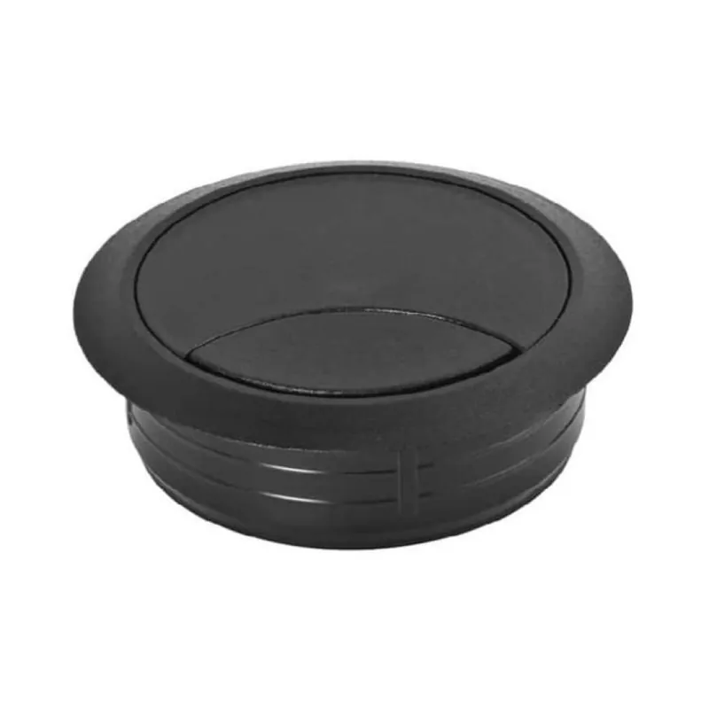Uitverkoop Bocchetta passacavi 0960 Maco per scrivania e mobile, diametro 60 mm, Plastica finitura Nero