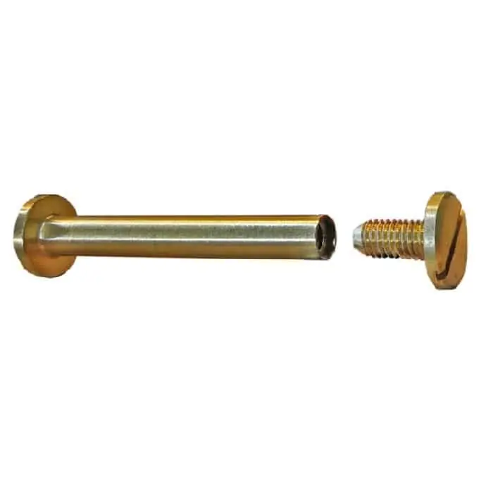 Superprijs Distanziale circolare Maco per mobile, lunghezza 45 mm, finitura Ottone Lucido