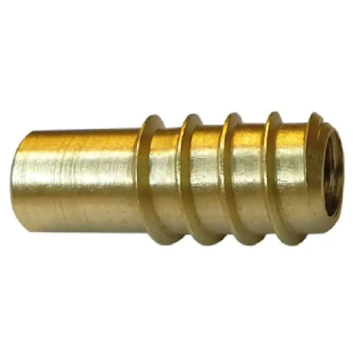 Spinotto con ribasso Maco per mobile, lunghezza 30 mm, finitura Ottone Lucido Must-Have