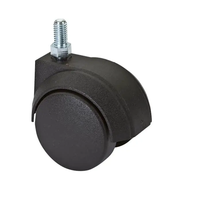 Ruota girevole 0560 Maco per mobile, attacco perno filettato, diametro 50 mm, portata 65 Kg, finitura Nero Uitverkoop