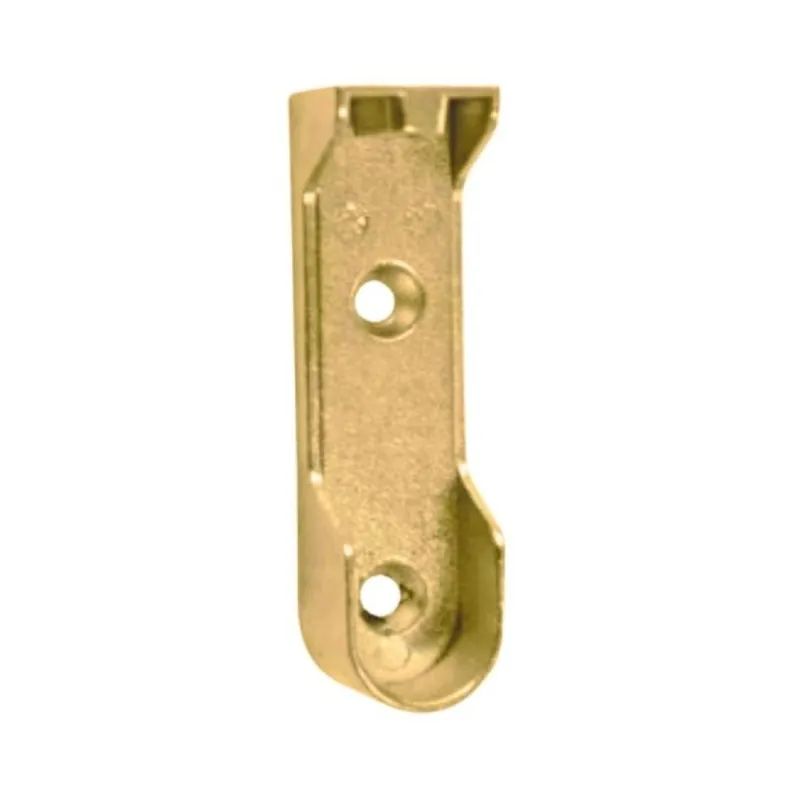 Meest Verkocht Supporto laterale Maco per tubo ovale 22-25-30x15 mm, foro vite superiore M6, Zama finitura Ottonato