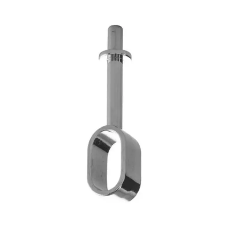 Supporto centrale Maco per tubo ovale 30x15 mm, fissaggio passante 6MA, Zama finitura Cromo Lucido Hete Deal