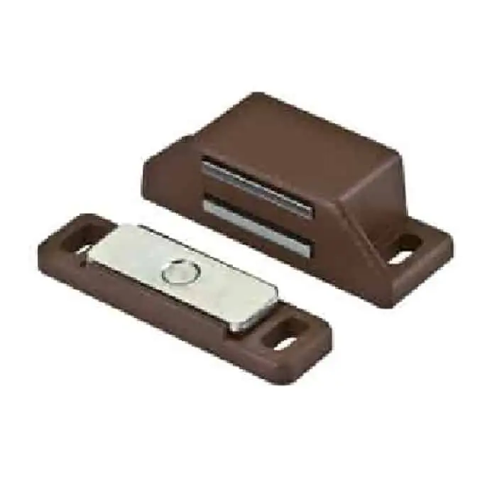 Magnetico da applicare Maco per chiusura mobile, lunghezza 48 mm, altezza 19 mm, finitura Marrone Meest Verkocht