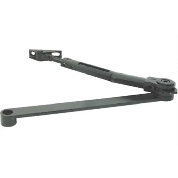 Aanbieding Braccio a compasso DCL141 Assa Abloy, con fermo meccanico, per chiudiporta serie DC140, finitura Nero Ral 9005
