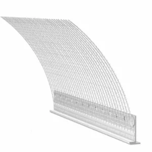 Actieprijs Profilo Maico per falsi telai in legno con rete porta intonaco per spalle con battuta lungo 2400 mm