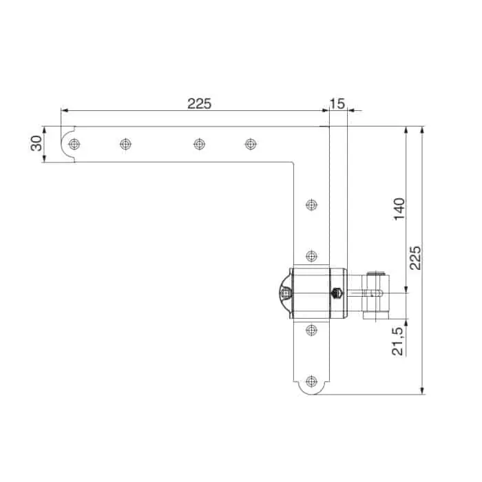 Actieprijs Coppia bandelle angolo Maico, distanza da gomito 19 mm, distanza asse 16-24 mm, finitura Nero Opaco