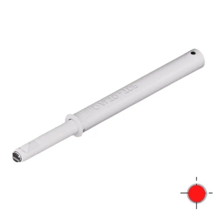 Nu Kopen Cricchetto K-push Livenza per anta mobile, versione Strong con magnete 37,2 mm, dimensione 10x80 mm, finitura Bianco