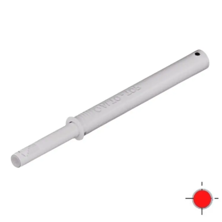 Cricchetto K-push Livenza per anta mobile, versione Strong con paracolpo 37,2 mm, dimensione 10x80 mm, finitura Grigio Direct Beschikbaar
