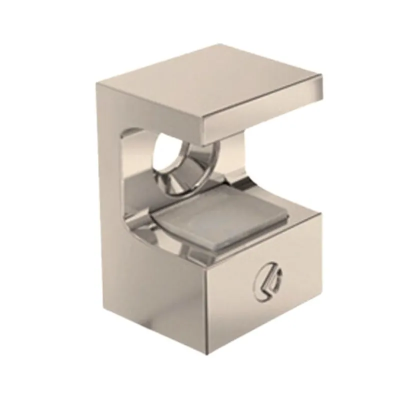 Reggicristallo Kristal 16114040 Livenza per ripiani in vetro, spessore fino a 8 mm, foro diametro 5x7,8 mm, dimensione esterna 14x20 mm, sporgenza 12 mm, Zama finitura Nichelato Hoge Kwaliteit
