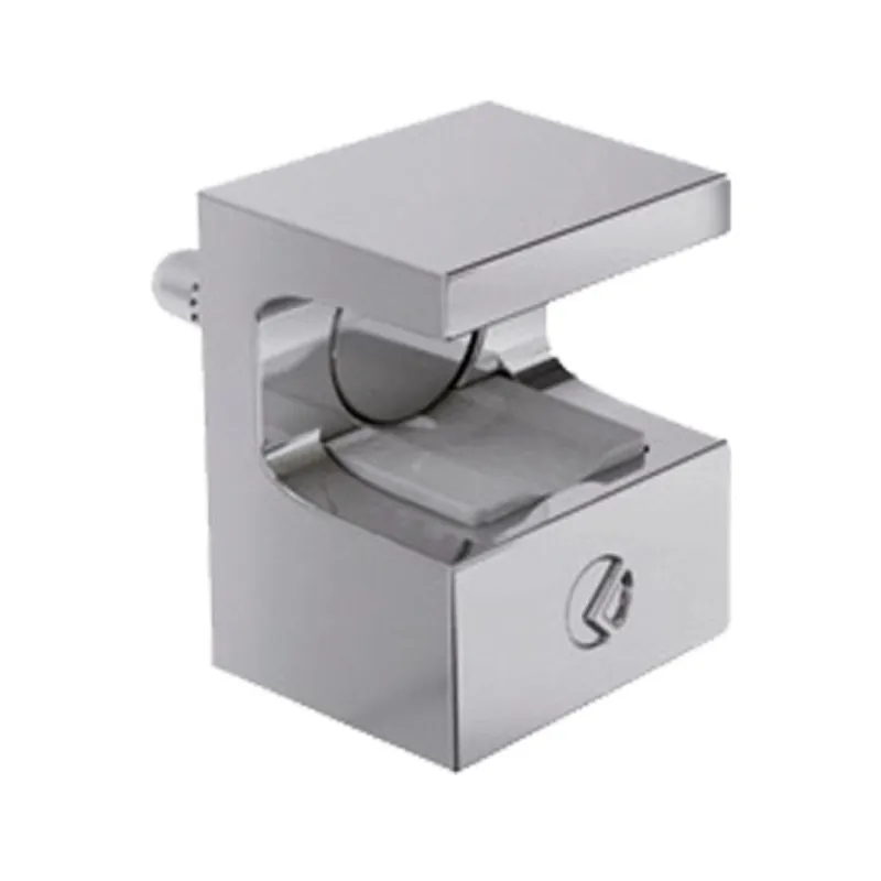 Exclusieve Aanbieding Reggicristallo Kristal 16113040 Livenza per ripiani in vetro, spessore fino a 8 mm, foro diametro 5x7,8 mm, dimensione esterna 14x18 mm, sporgenza 12 mm, Zama finitura Cromo Lucido