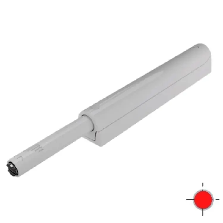 Betaalbaar Cricchetto K-push Livenza per anta mobile, versione Strong con magnete 37,2 mm, dimensione 12x82 mm, finitura Grigio