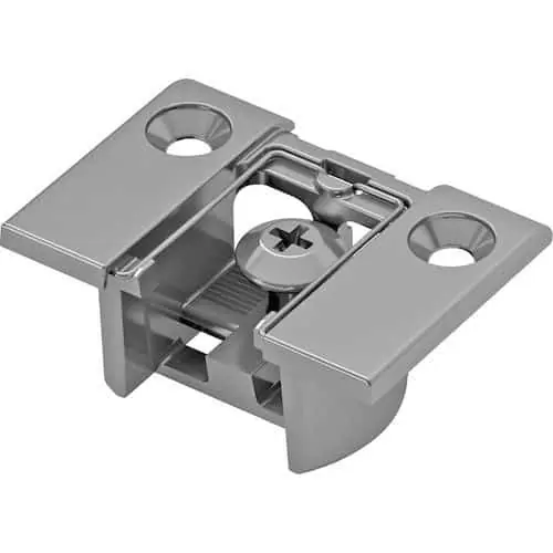 Cerniera Kimana Livenza per ante a ribalta, parte telaio, regolabile, foratura 26 mm, finitura Nichelato Betaalbaar