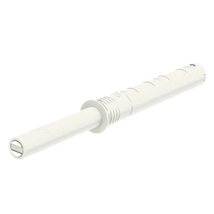 Cricchetto K-push Tech Livenza per anta mobile, versione Standard con magnete 37 mm, dimensione 10x68,4 mm, finitura Bianco Op = Op