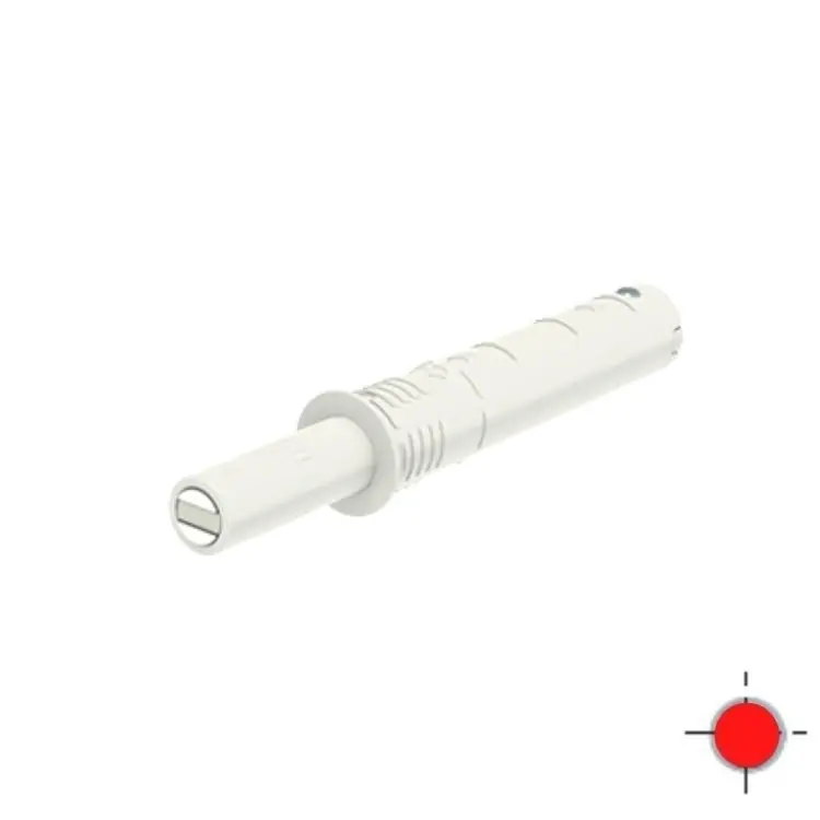 Cricchetto K-push Tech Livenza per anta mobile, versione Strong con magnete 20 mm, dimensione 10x49,5 mm, finitura Bianco Flitsaanbieding
