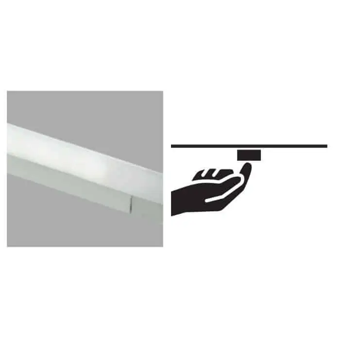 Sensore Touch 12-24 V LS, per profili sistema illuminazione Mec, larghezza strip led 10 mm, uscita cavo 3000 mm Snelle Levering