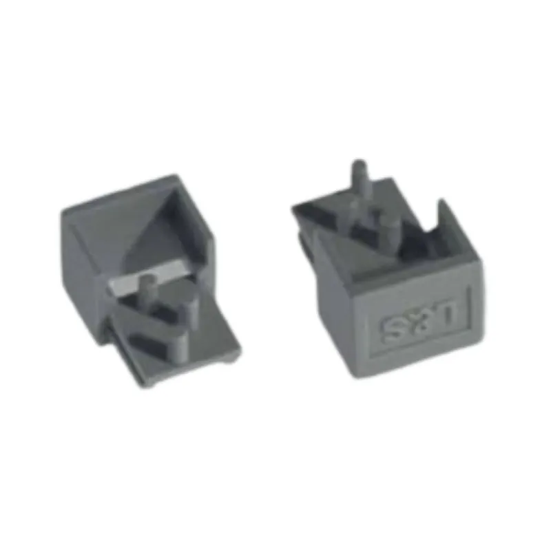 Gereduceerde Prijs Kit 2 testate di chiusura LS, per sistema illuminazione led Micro Mec 1, Plastica finitura Argento