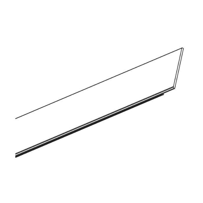 Diffusore piatto LS per sistema illuminazione Micro Mec 2, lunghezza 3000 mm, Policarbonato finitura Trasparente Lage Prijs