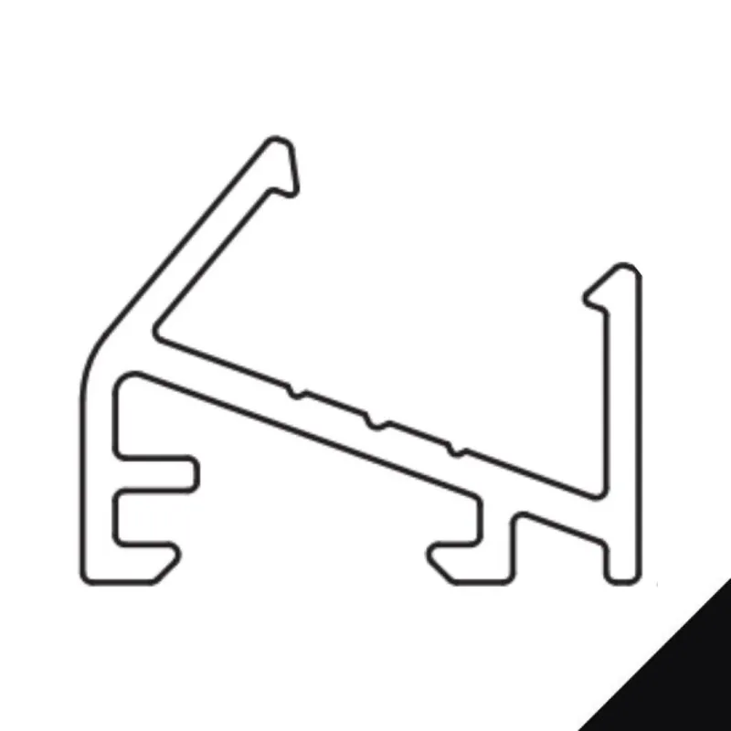 Profilo MicroMec 3 LS per illuminazione led, dimensione 16,50x13,50 mm, lunghezza 3000 mm, Alluminio finitura Nero Anodizzato Gereduceerde Prijs