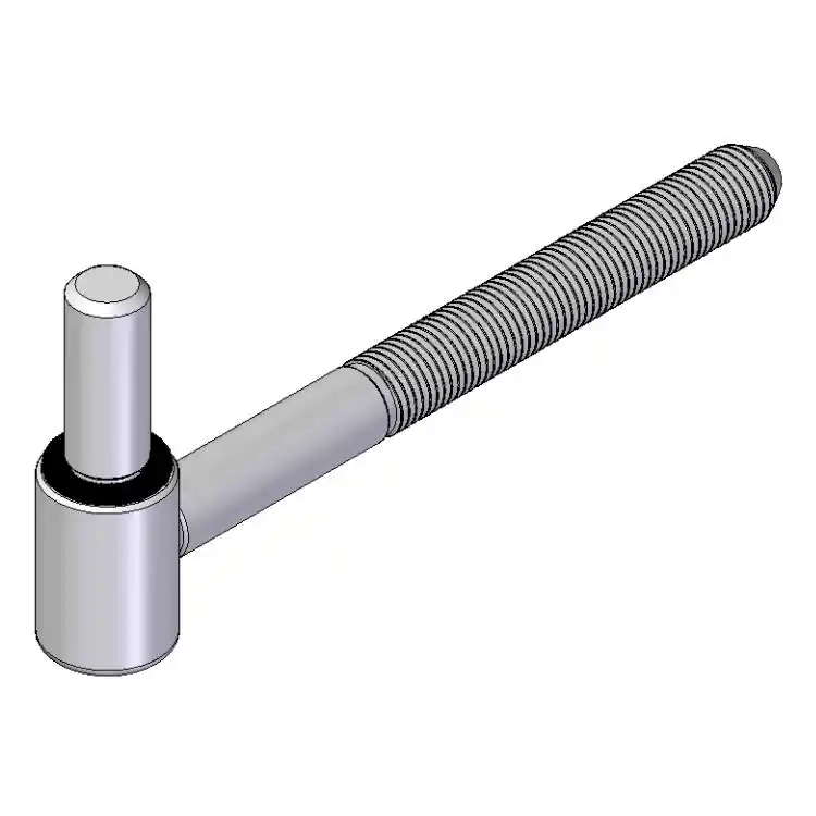 Merkproduct Cardine a vite La Florida per persiana, spina sfilabile, diametro 12 mm, lunghezza 160 mm, finitura Nero