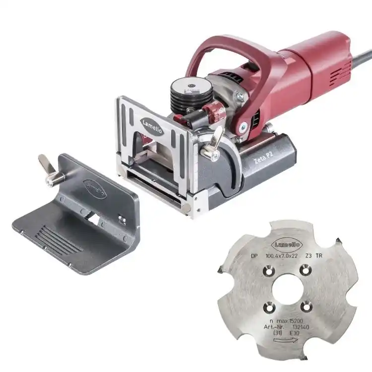 Lage Prijs Elettrofresatrice 101402DS Zeta P2 Lamello, per elementi di giunzione, con fresa diamantata P-System, motore 1050 W
