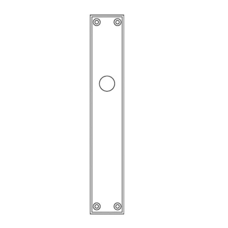 Placca rettangolare per maniglia Le Fabric collezione Bronze, dimensione 40x260 mm Gereduceerde Prijs