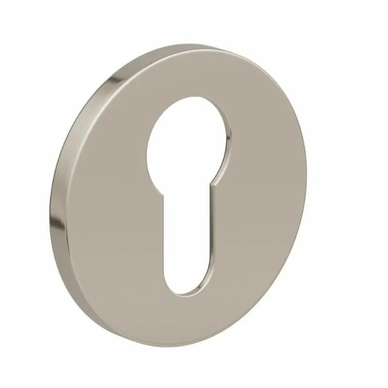 Bocchetta foro Yale per maniglia Le Fabric collezione Contemporary Tonda, diametro 50 mm, finitura Cromo Lucido Populair