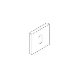 Direct Beschikbaar Bocchetta foro Patent per maniglia Le Fabric collezione Contemporary Quadra, dimensione 50x50 mm, finitura Ottone Naturale