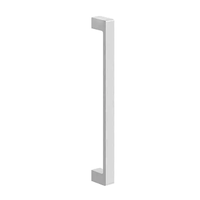 Gratis Retour Maniglia ingresso serie Wall Le Fabric Contemporary, design Roberto Rocchi, interasse 300 mm, in Zama, finitura Cromo Opaco