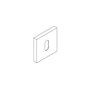 Aanbieding Bocchetta foro Patent per maniglia Le Fabric collezione Contemporary Quadra, dimensione 50x50 mm, finitura Cromo Opaco