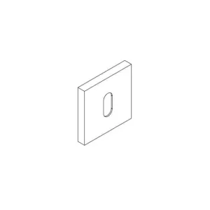 Flitsaanbieding Bocchetta foro Patent per maniglia Le Fabric collezione Contemporary Quadra, dimensione 50x50 mm, finitura Nero Opaco