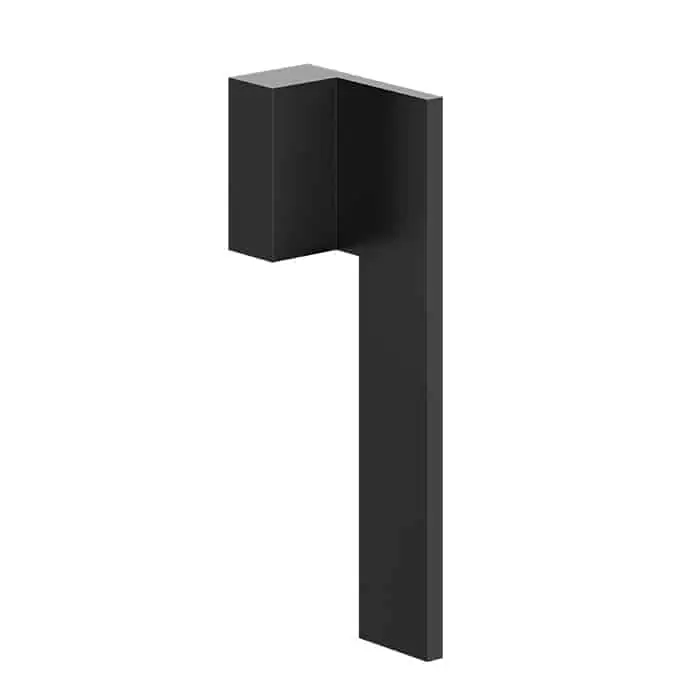 Maniglia per finestra DK serie Brera Le Fabric Contemporary, mano destra, in Alluminio, finitura Nero Soft Touch Merkproduct