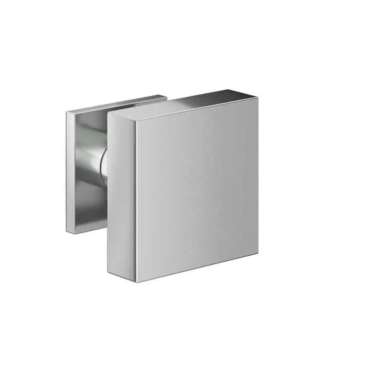 Pomolo quadro per porta ingresso Le Fabric, dimensione 55x55 mm, finitura Cromo Lucido Rechtstreeks Van De Fabrikant