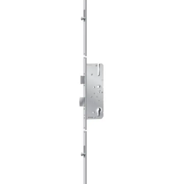 Aanbieding Serratura multipunto AS 8100 KFV, foro Yale, scrocco e catenaccio, 4 nottolini, entrata 55 mm, frontale 16 mm, finitura Zincato