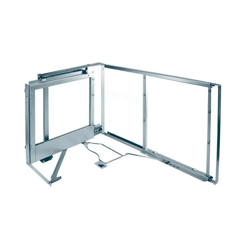 Korting Telaio Magic Corner Kessebohmer per cesti Arena Style, mano Sinistra, larghezza anta 450 mm, Acciaio finitura Argento