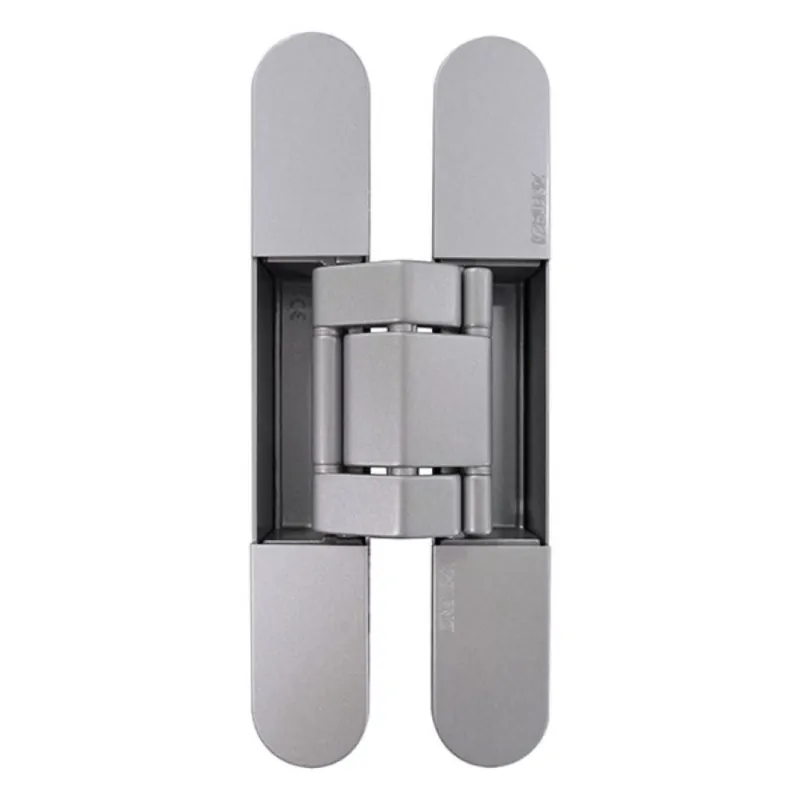Rechtstreeks Van De Fabrikant Cerniera a scomparsa K7120 Kubi7 Koblenz, per porte filo muro, dimensione 200x32 mm, regolabile su 3 assi, portata 120 kg, Zama finitura Cromo Satinato