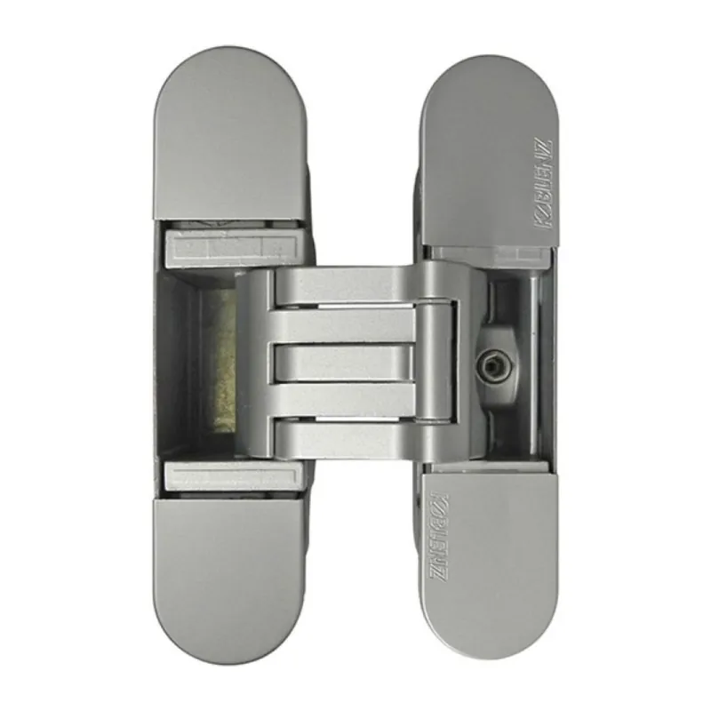 Beperkte Voorraad Cerniera a scomparsa K6300 Kubica Koblenz, per porte filo muro, dimensione 130x32-30 mm, regolabile su 3 assi, portata 60 kg, Zama finitura Cromo Satinato