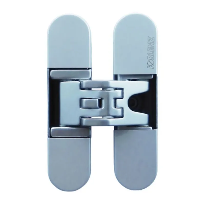 Cerniera a scomparsa K6200 Kubica Koblenz, per porte filo muro, dimensione 95x23,3 mm, regolabile su 3 assi, portata 45 kg, Zama finitura Cromo Satinato Flitsaanbieding