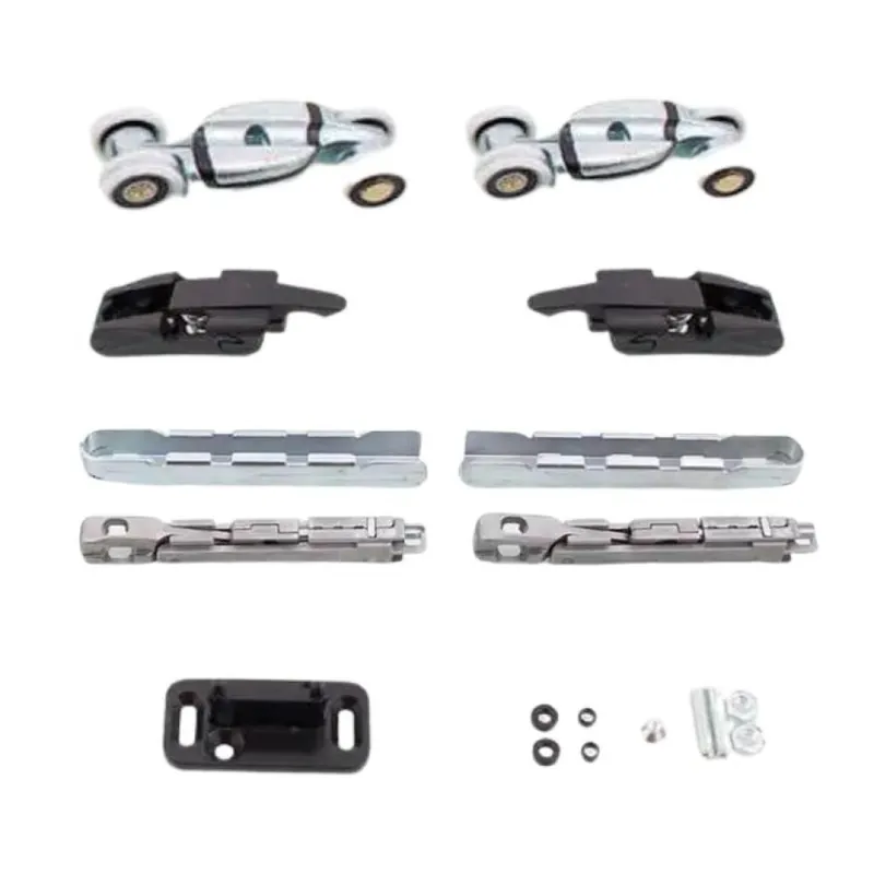 Superprijs Guarnitura scorrevole 0600 80 Koblenz per porta a filo da interni, staffa incasso e fermi a pinza registrabili, portata 120 Kg, Zama finitura Nichelato