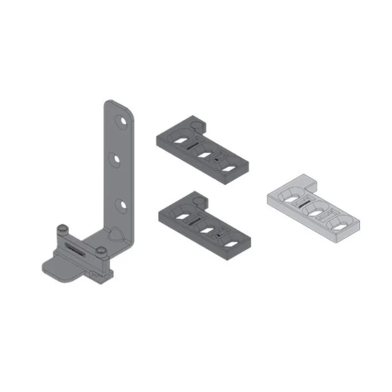 Direct Verzonden Kit di trascinamento 2000 Koblenz per porte scorrevoli parallele, Alluminio finitura Grezzo