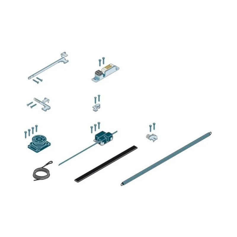 Beste Prijs Chiusura automatica Klose 0880 2 Koblenz per porte scorrevoli interno muro, portata 80 Kg, pannello 600 a 1000 mm