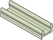Betrouwbaar Binario superiore per anta di armadi, Koblenz System 0930/50, portata 50 kg, 6 metri, in Alluminio anodizzato e forato