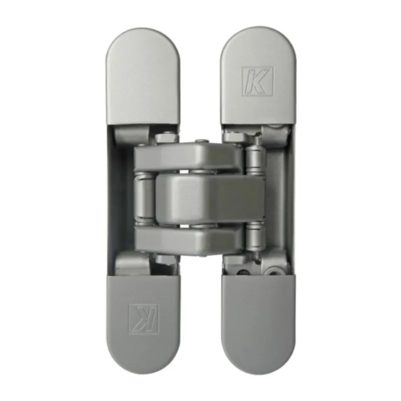 Cerniera a scomparsa K8060 Atomika Slim Koblenz, per porte filo muro, dimensione 110x24 mm, regolabile su 3 assi, portata 60 kg, Acciaio finitura Cromo Satinato Premium