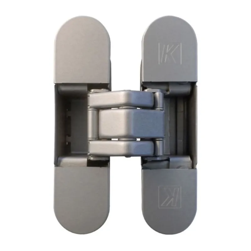 Cerniera a scomparsa K8000 Atomika Koblenz, per porte filo muro, dimensione 120x31 mm, regolabile su 3 assi, portata 60 kg, Acciaio finitura Cromo Satinato Koop Vandaag