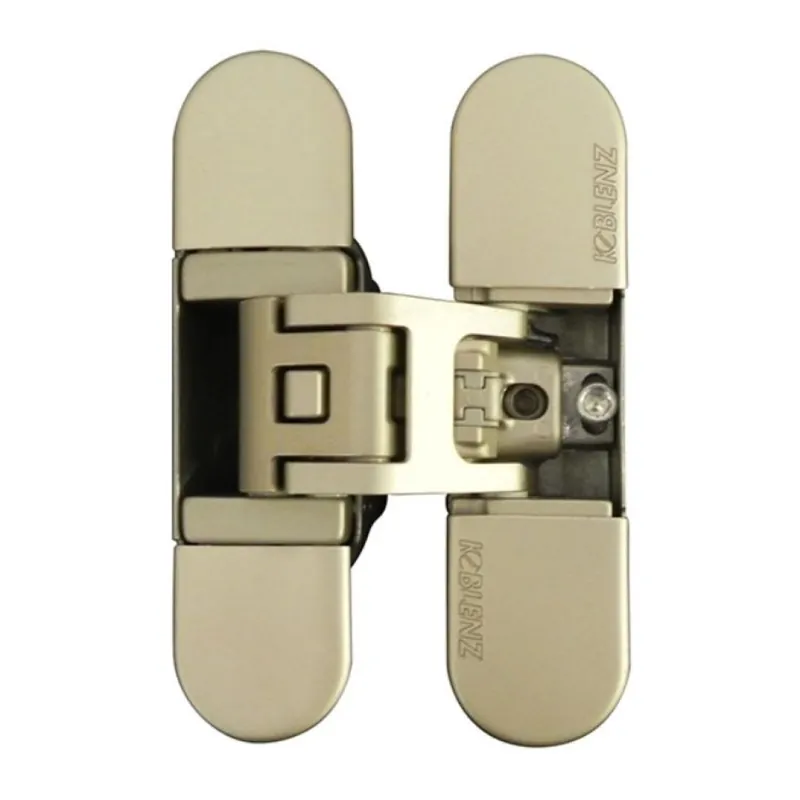 Betaalbaar Cerniera a scomparsa K6700 Kubica Koblenz, per porte filo muro, dimensione 111,5x29 mm, regolabile su 3 assi, portata 50 kg, Zama finitura Nichel Satinato