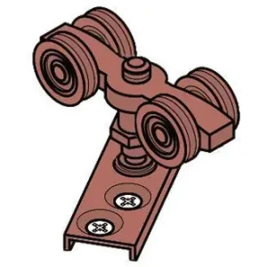 Must-Have Carrello di scorrimento Koblenz 0700/4, per porta a libro, portata 40/60 kg