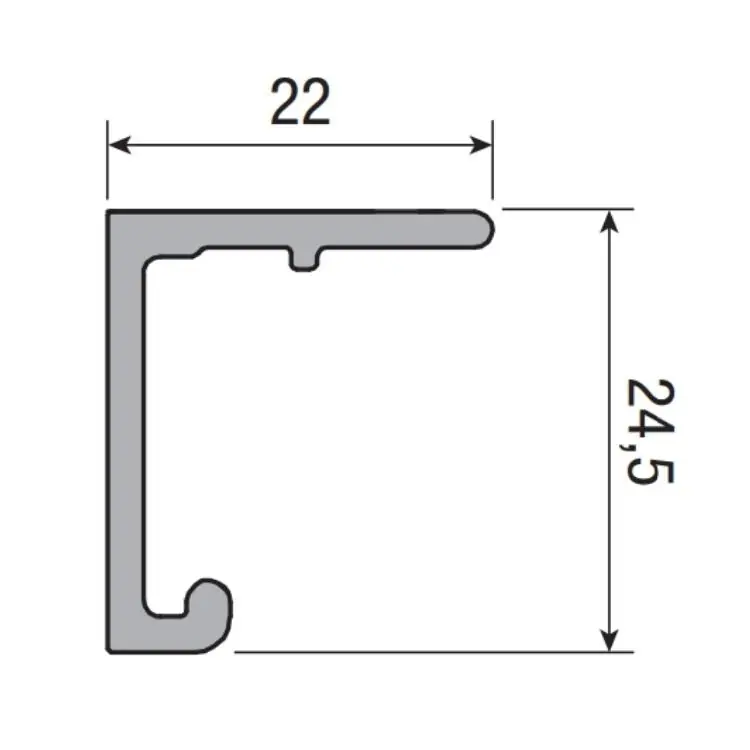 Speciale Aanbieding Binario superiore Koblenz per scorrevole System 1010-20, per anta singola, lunghezza 3000 mm, in Alluminio, finitura Argento