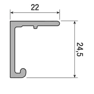 Binario superiore per anta singola, Koblenz System 1010/20, portata 20 kg, 6 metri, in Alluminio Betaalbaar