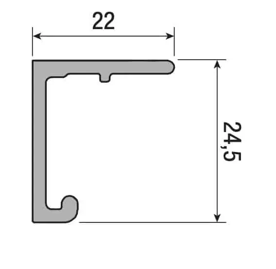 Binario superiore per anta singola, Koblenz System 1010/20, portata 20 kg, 6 metri, in Alluminio Betaalbaar
