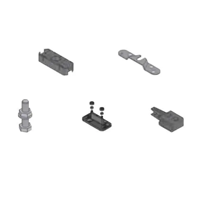 Rechtstreeks Van De Fabrikant Kit accessori Koblenz 0830/3 per porte scorrevoli in legno, portata 175 kg